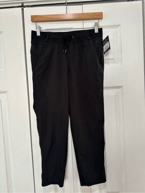 Black Drawstring active wear Pants